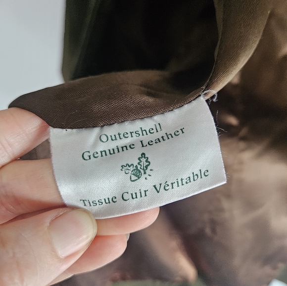Vintage Suede Olive Green Danier Leather Coat - Picture 6 of 8